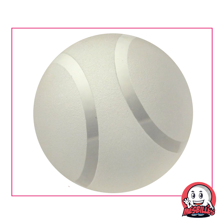 Biglia Tennis Satinata in vetro da 50 mm - Collezione d'arte MieiBiglie