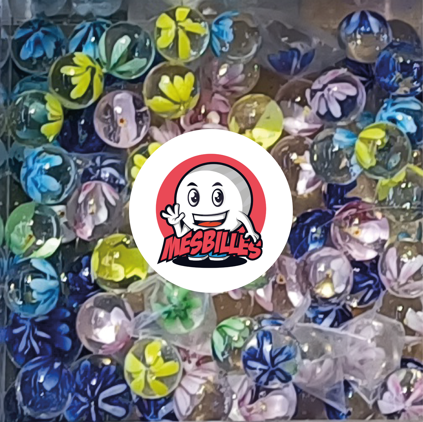 1 Biglia d'Arte Fiore 3D Giallo 22 mm