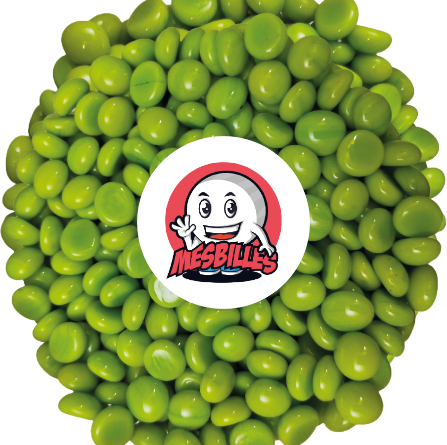 1 Biglia Piatta 12 mm Perla Verde Limone