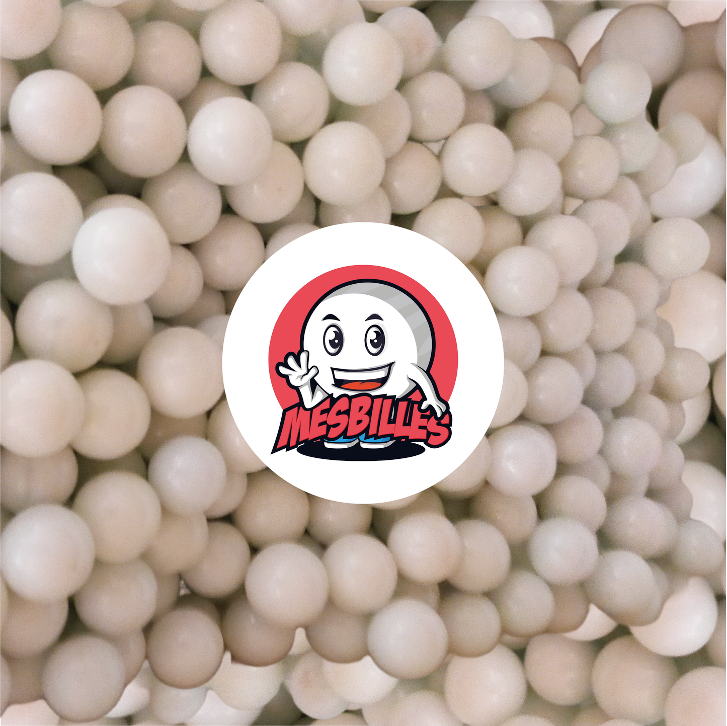Biglie Bianco Perla 50 mm - Perle Abbaglianti - Biglie Grandi MieiBiglie