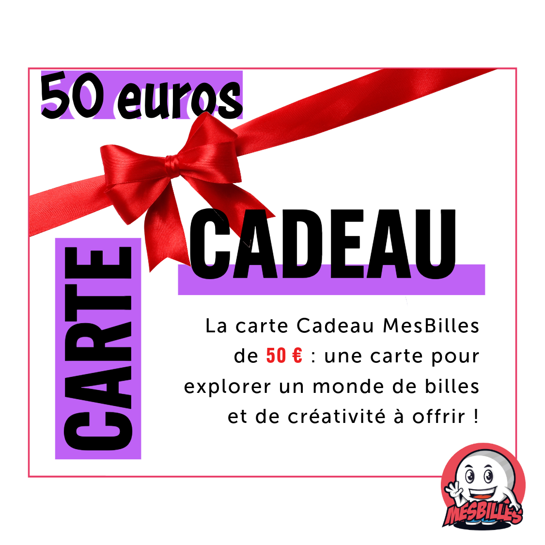 Carta Regalo MieiBiglie da 50 €: un mondo di biglie e creatività da regalare!