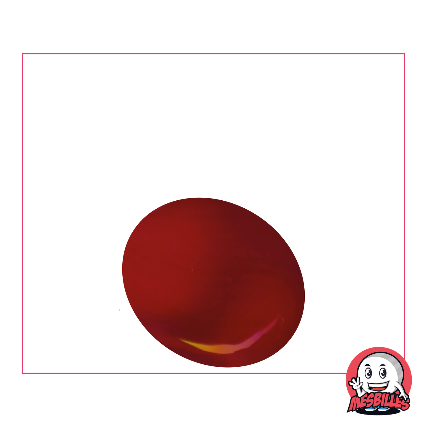 1 Biglia Piatta Lucida Rossa 30 mm