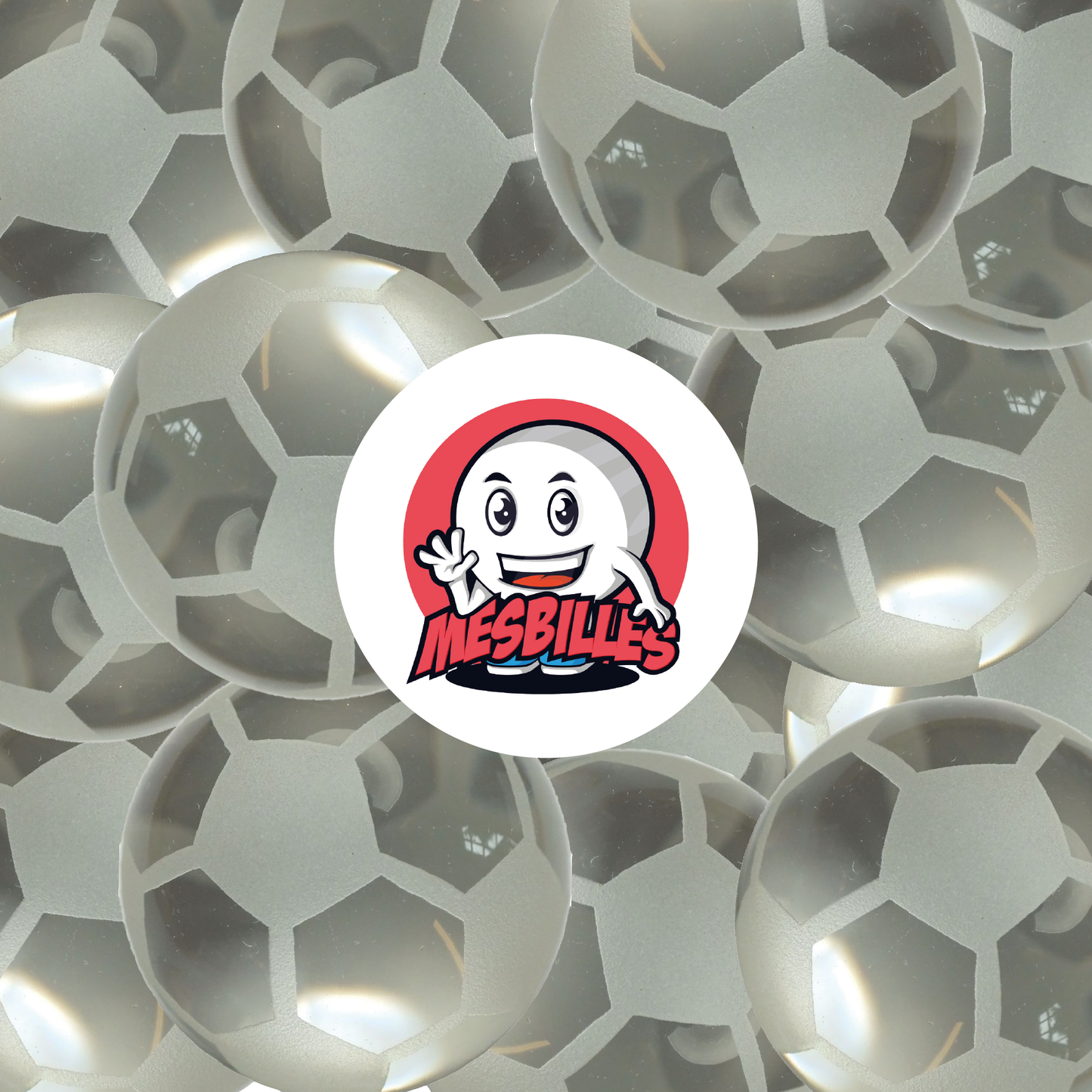 Biglia Palla da calcio in cristallo di Boemia da 50 mm di MieiBiglie