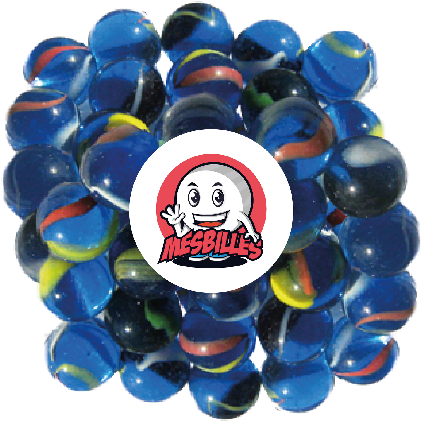 1 Biglia Neon in Vetro 16 mm