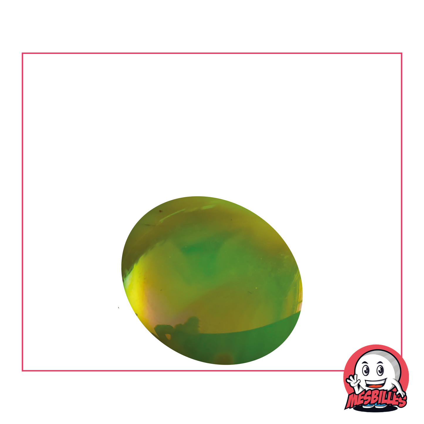 1 Biglia Piatta Lucida Verde-Giallo 30 mm