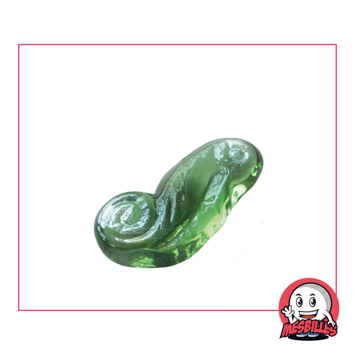 Biglia Cavalluccio Marino verde in vetro, un design ispirato alle tonalità smeraldo dei fondali marini