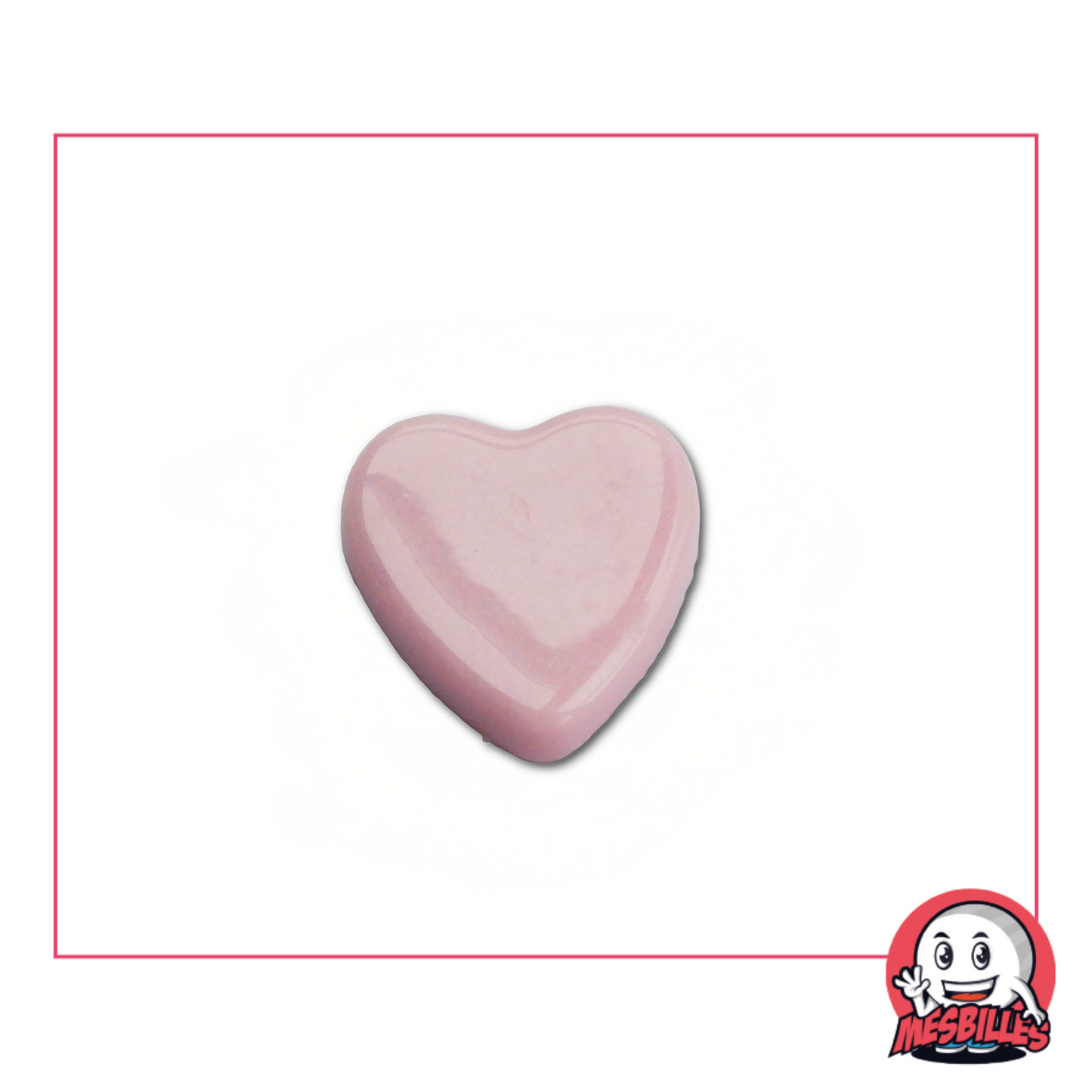 1 Biglia Cuore Perla Rosa extra piatta