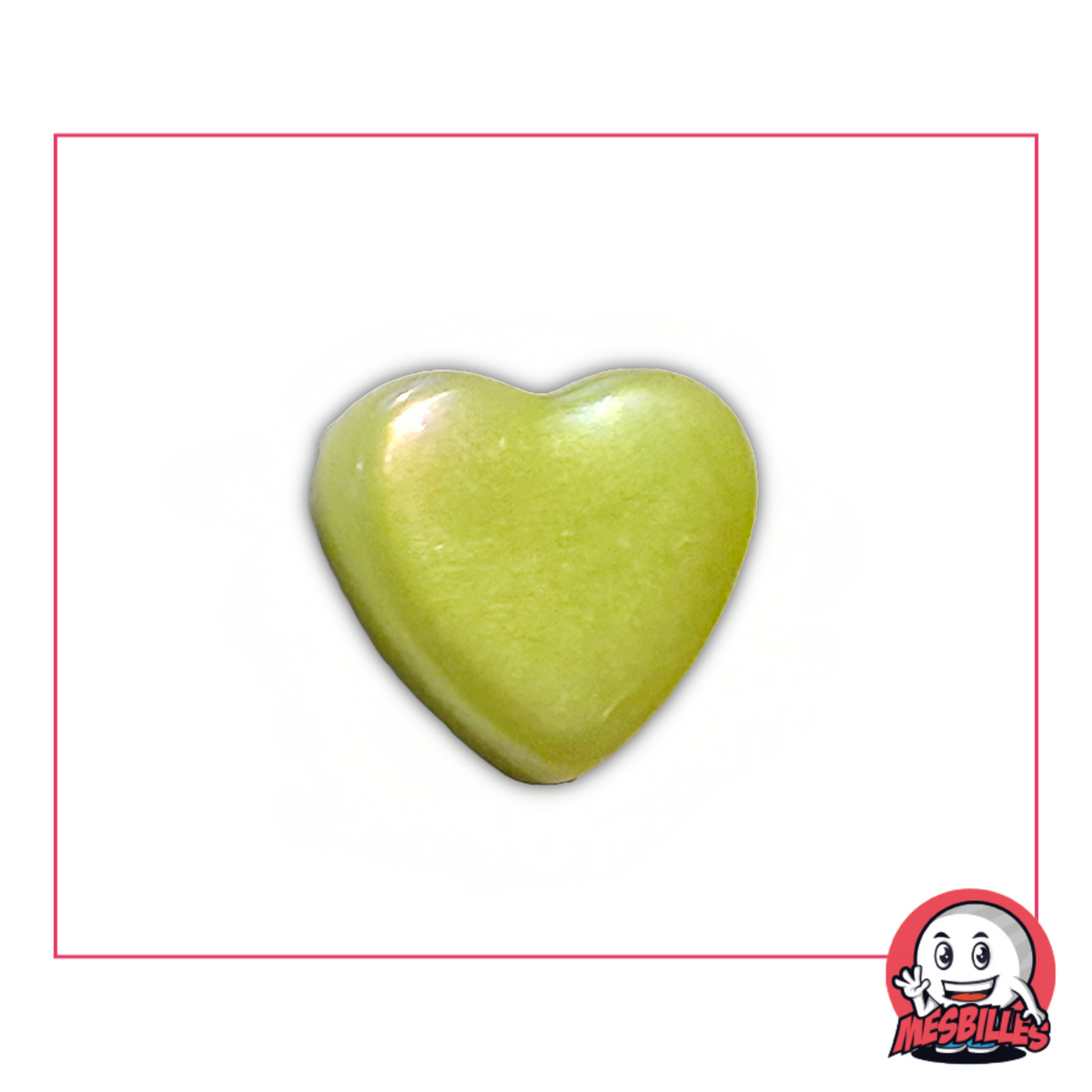 1 Biglia Cuore Verde-Giallo Lucida extra piatta