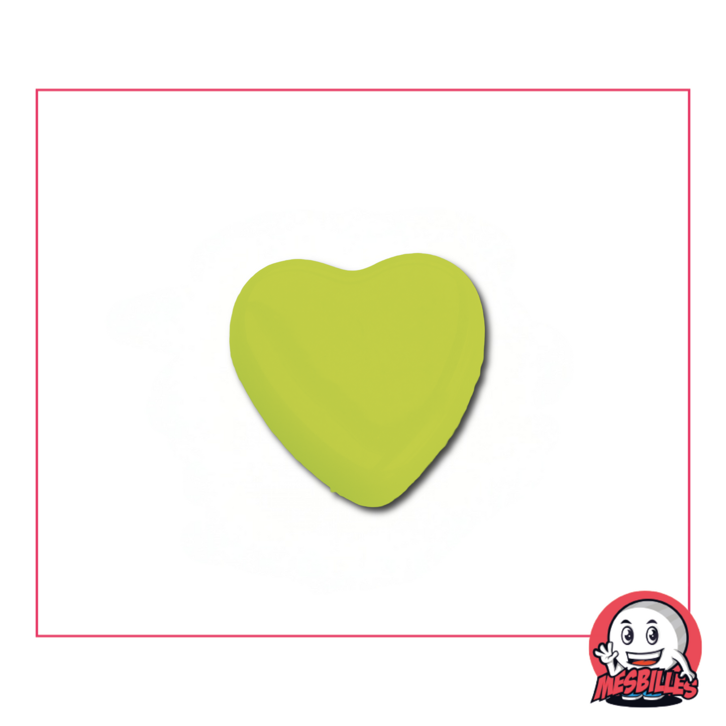 1 Biglia Cuore Perla Verde Chiaro extra piatta