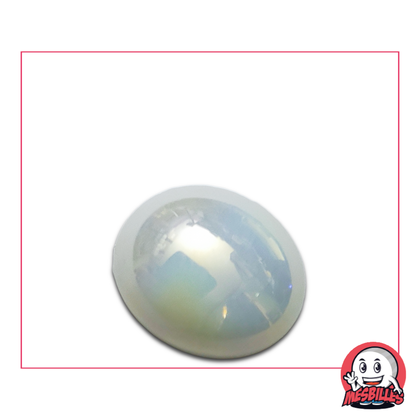 1 Biglia Piatta Lucida Bianca 30 mm