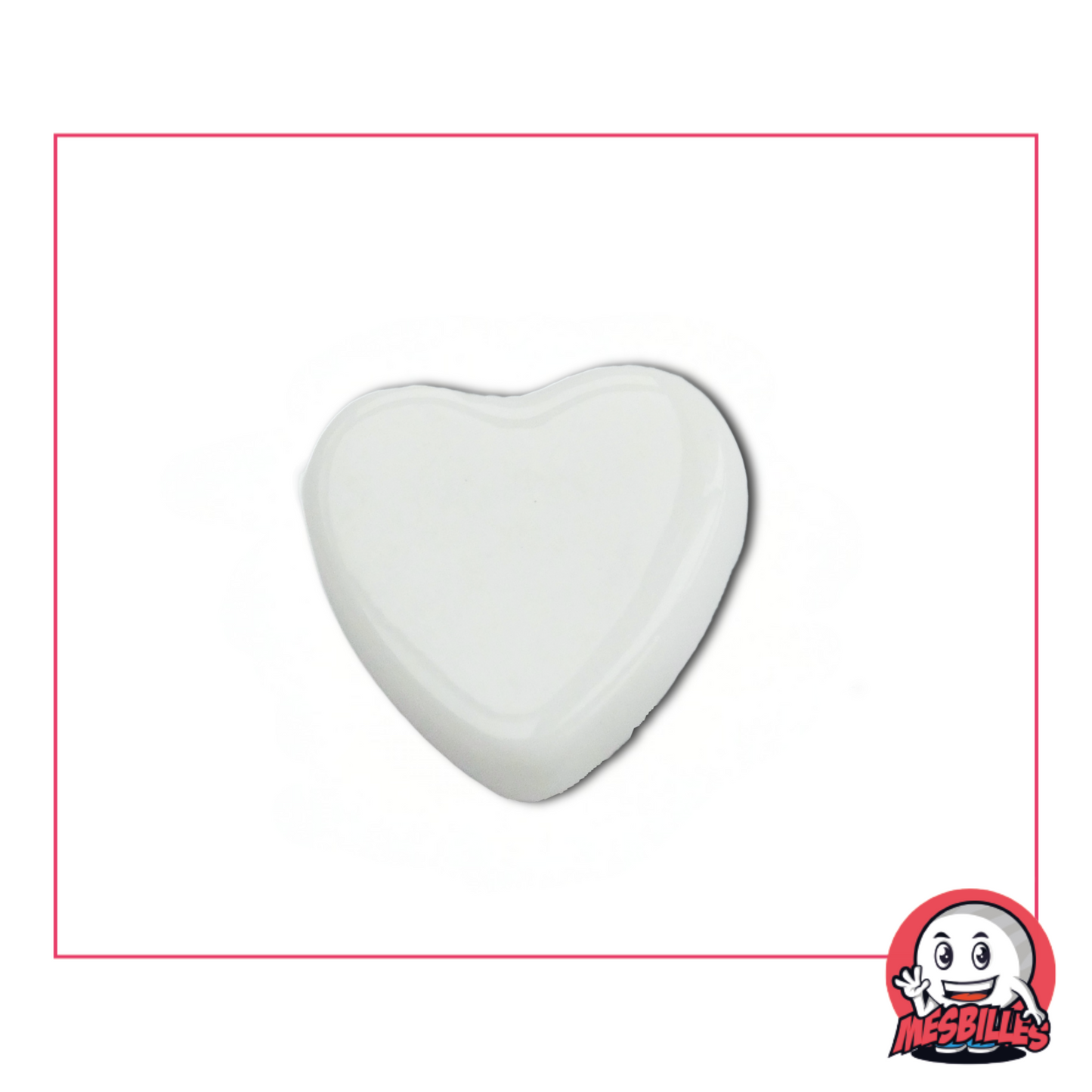 1 Biglia Cuore Perla Bianca extra piatta
