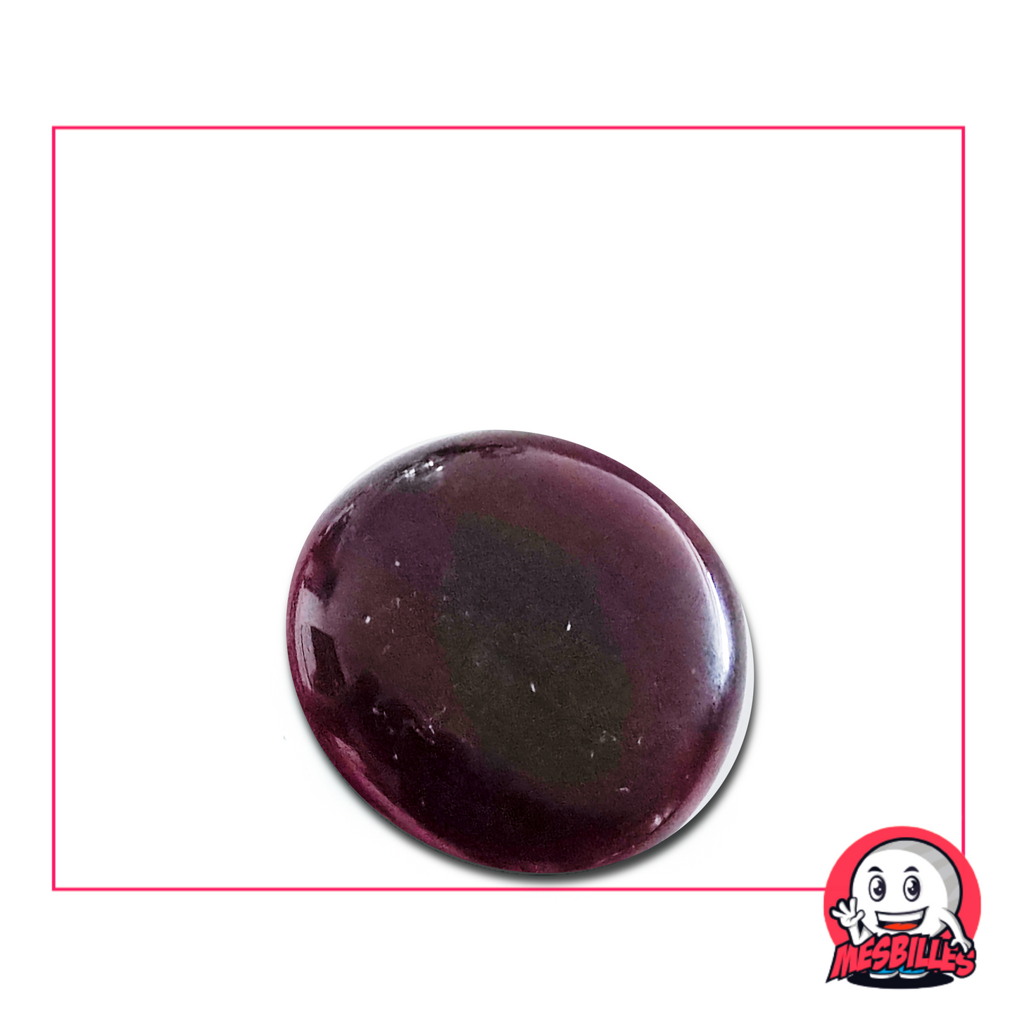 Biglia Piatta traslucida viola chiaro 30 mm denominata Luce Viola-Chiaro - venduta singolarmente su MieiBiglie