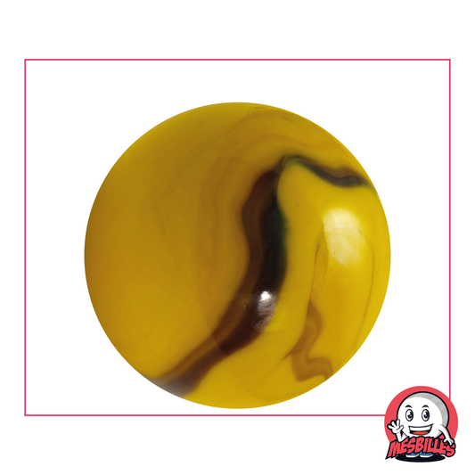 Biglia Ape opaca gialla striata di marrone da 42 mm - MieiBiglie