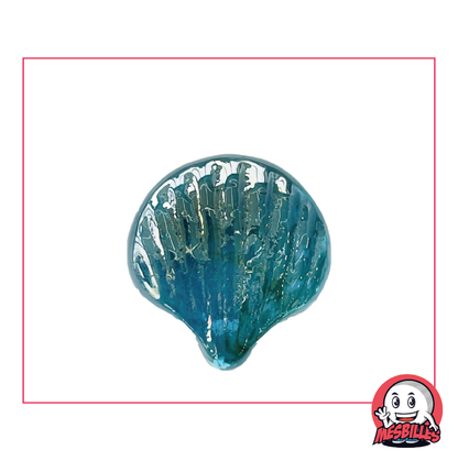 Biglia Conchiglia Blu Chiaro, l'oceano delle Biglie a forma di MieiBiglie