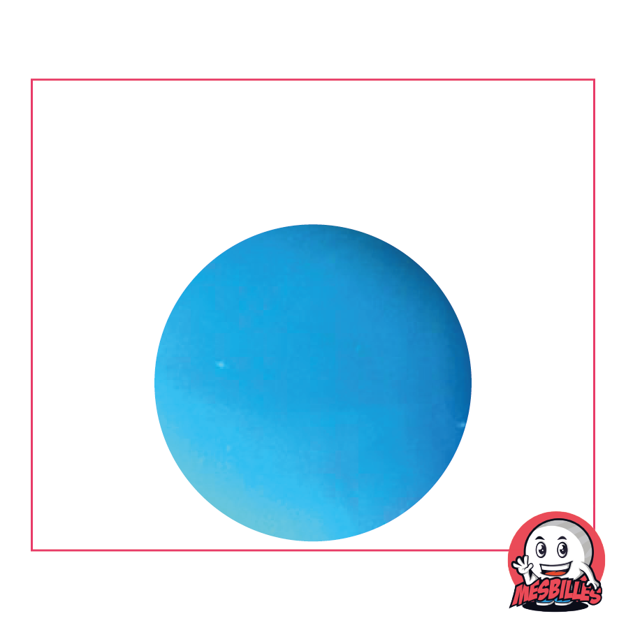Biglia Perla 25 mm - Vetro Opaco Blu Chiaro che Evoca l'Oceano - MieiBiglie