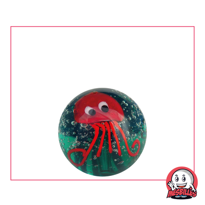 Scoprite l'affascinante Biglia Polpo Rosso 22 mm - Un tesoro dell'artigianato
