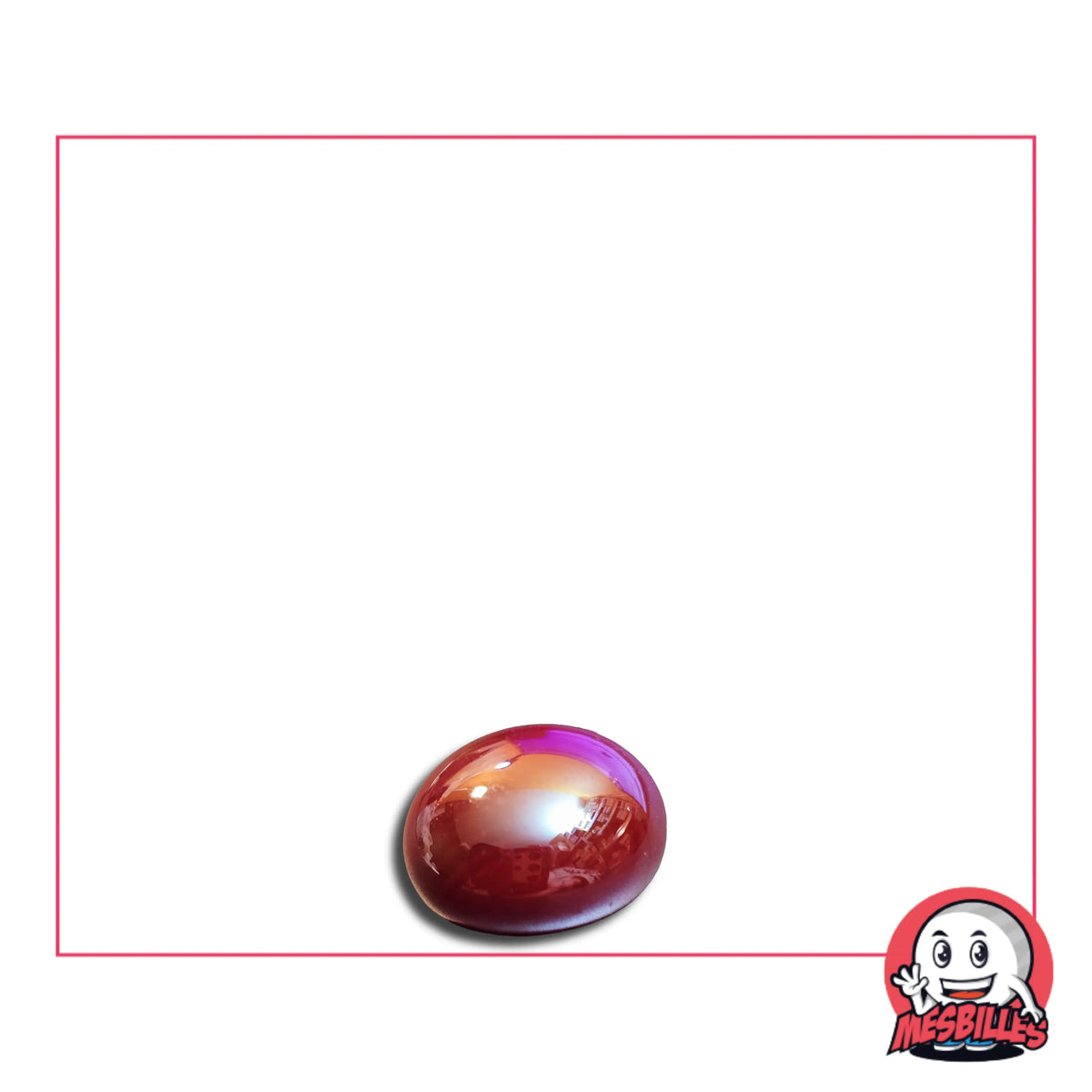 Bille plate Glossy Rouge