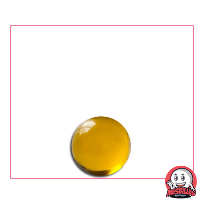 Cette petite Bille de 10 mm Ronde est en Cristal de Bohême couleur Ambré