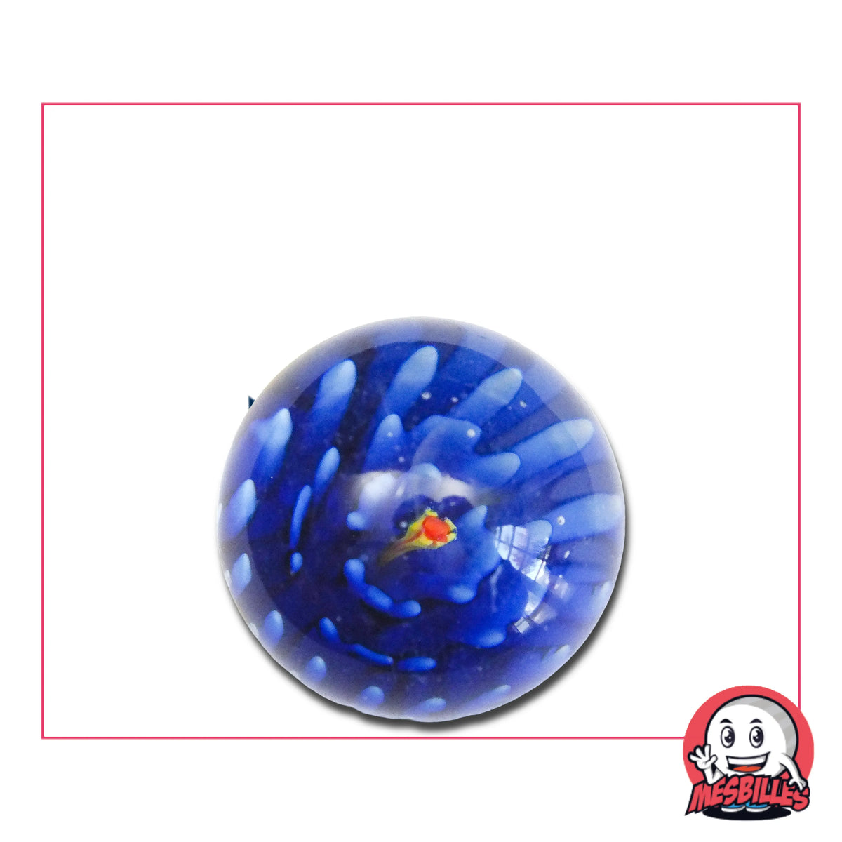 1 Canica Art Diente de león azul 25 mm