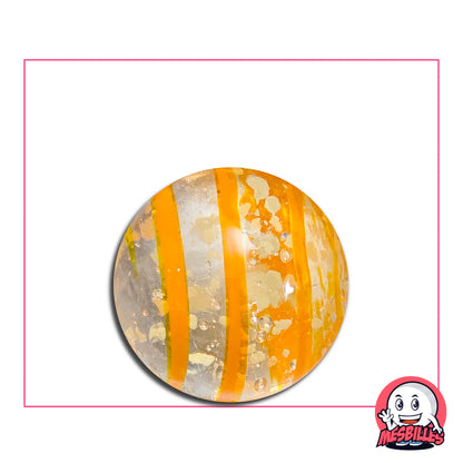 Illuminez le Monde avec Créativité de notre Bille d'Art à la Mode, la Bille Art Tourbillon Phosphorescent Orange.