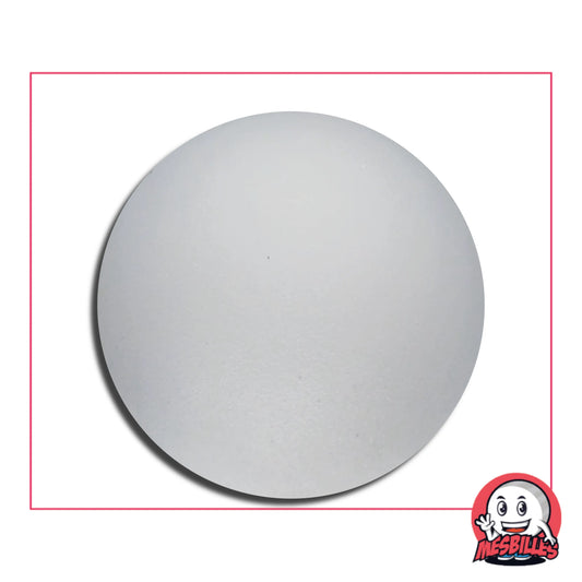 Bille Cristal Givrée 60 mm en verre de Bohème – grande bille blanche mate effet givré