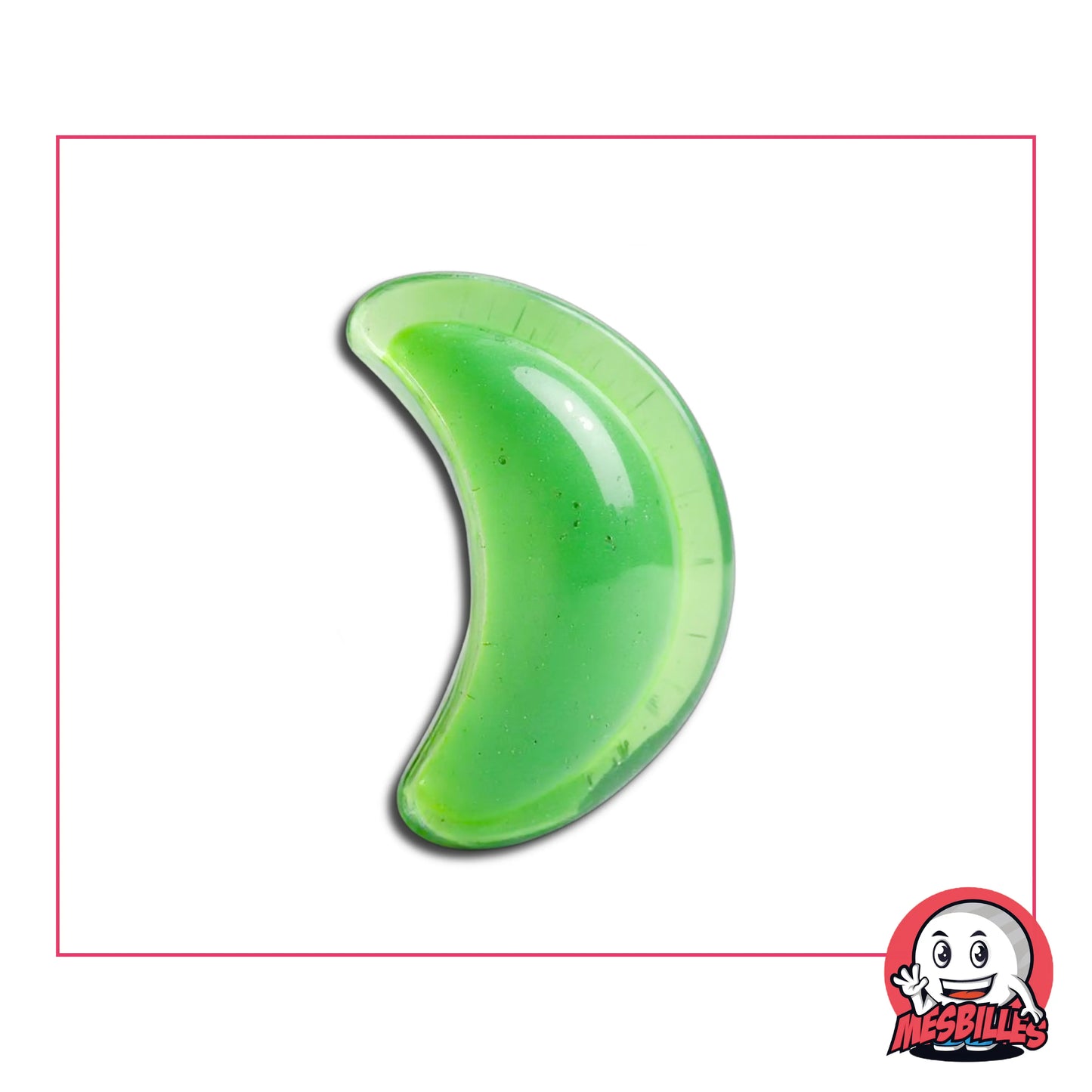 1 biglia a forma di luna verde
