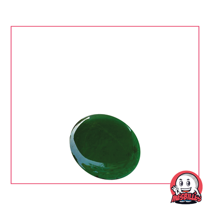1 Biglia piatta 18 mm Lente Verde Scuro