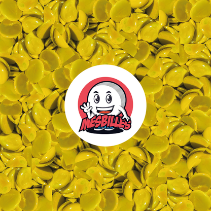 1 Biglia Piatta Lucida Giallo 18 mm