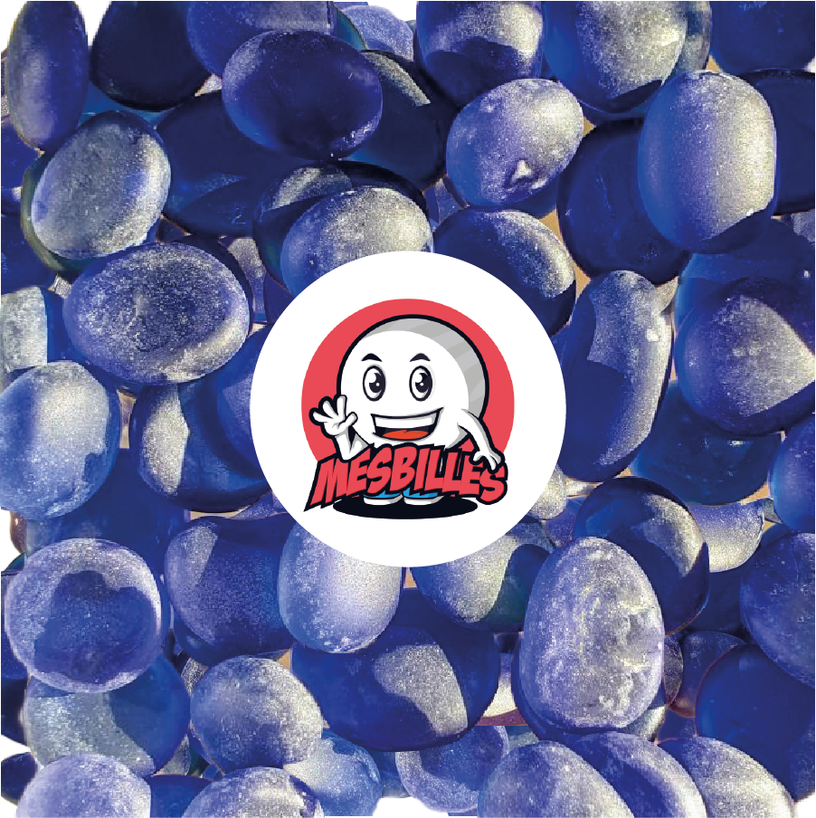 1 Biglia piatta 18 mm Ghiacciato Blu Notte