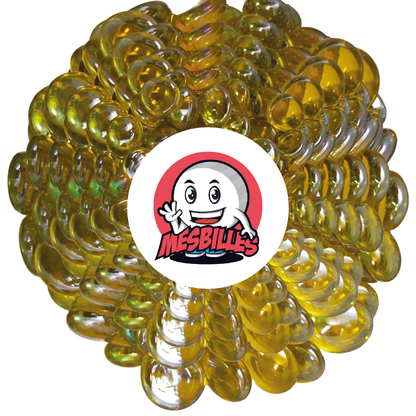 1 Biglia Piatta 12 mm Iridescente Giallo