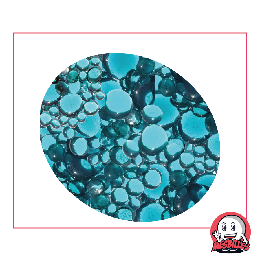 Biglie Piatta in vetro blu trasparente da 12 mm a 30 mm