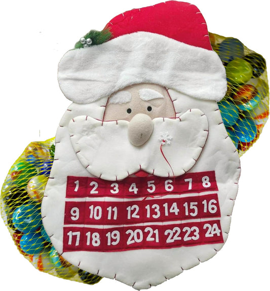 Calendario dell'Avvento: 48 biglie più 1 biglia a forma di fiocco di neve