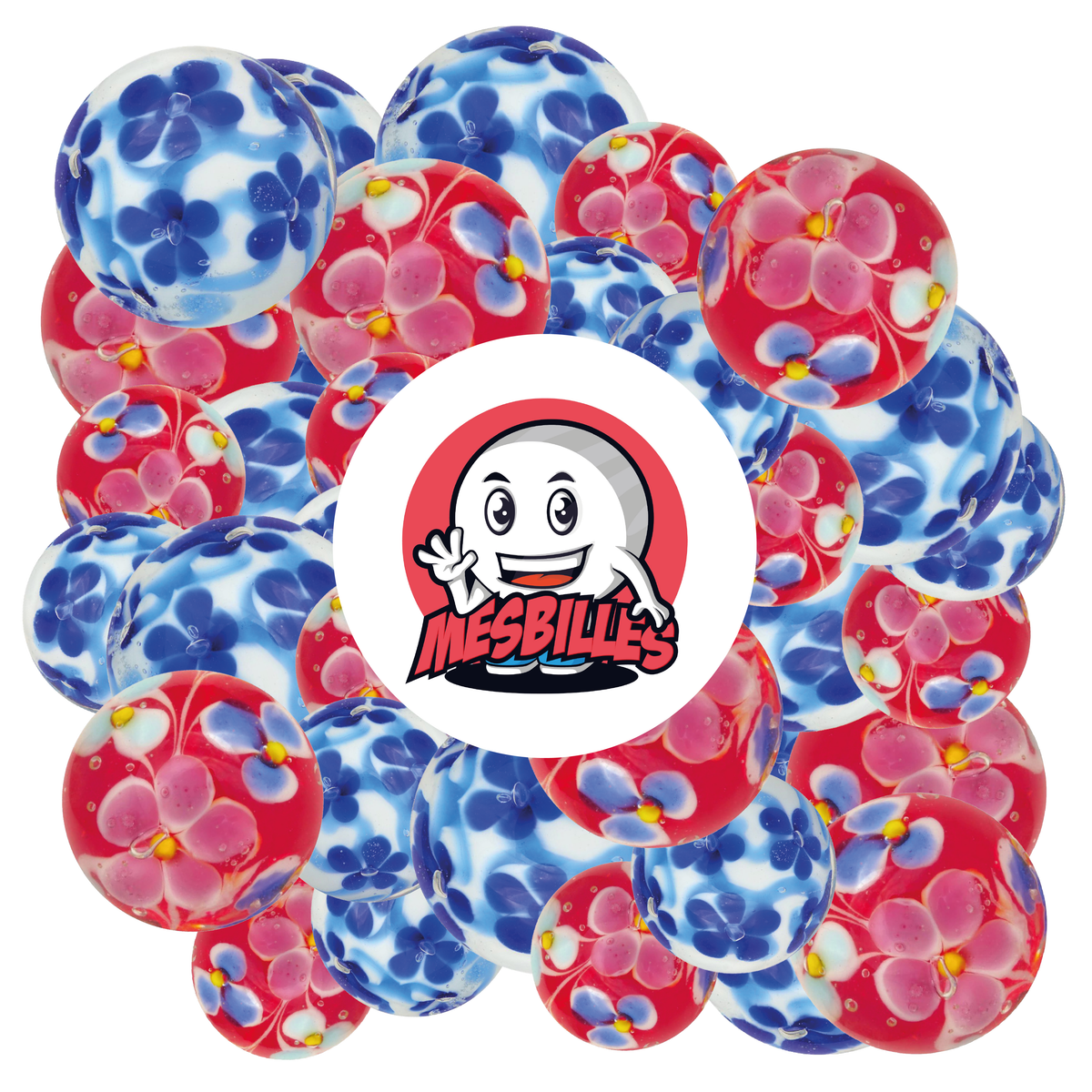 1 Biglia Art Daisy Blu 16 mm
