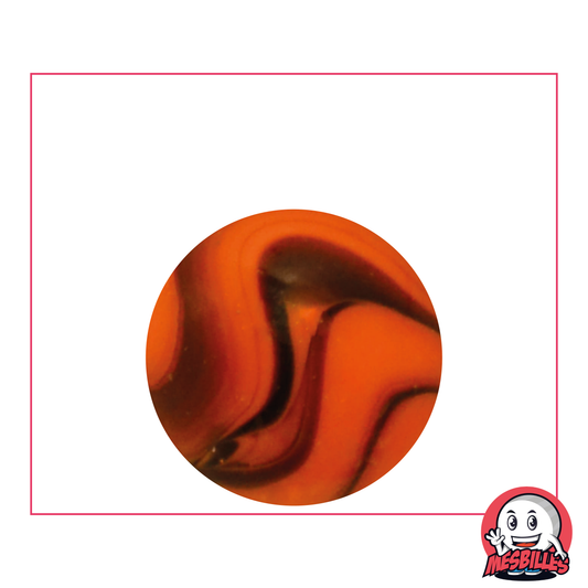 Biglia Jupiter 25 mm arancione striata di marrone - MieiBiglie