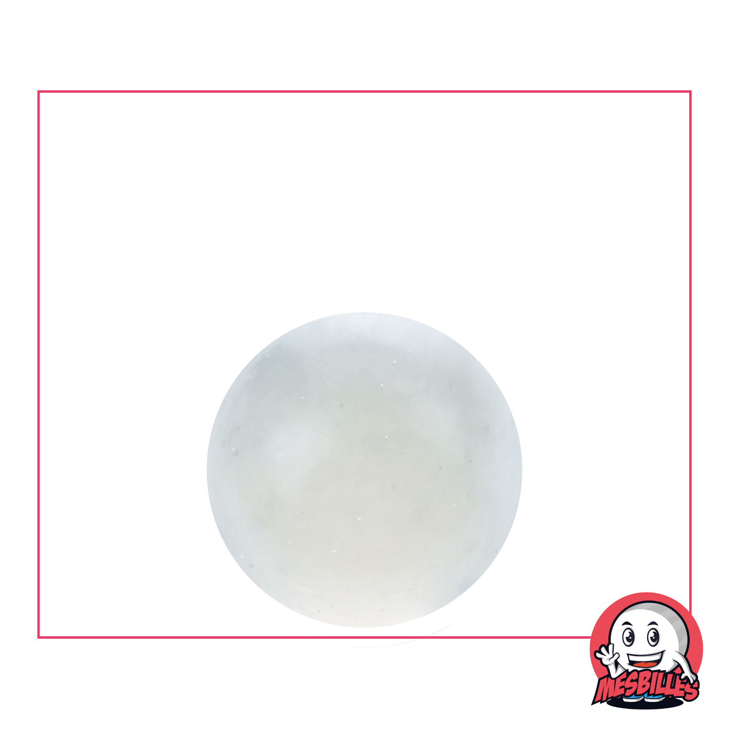 Biglia Luce in vetro traslucido color cristallo - 22 mm - MieiBiglie