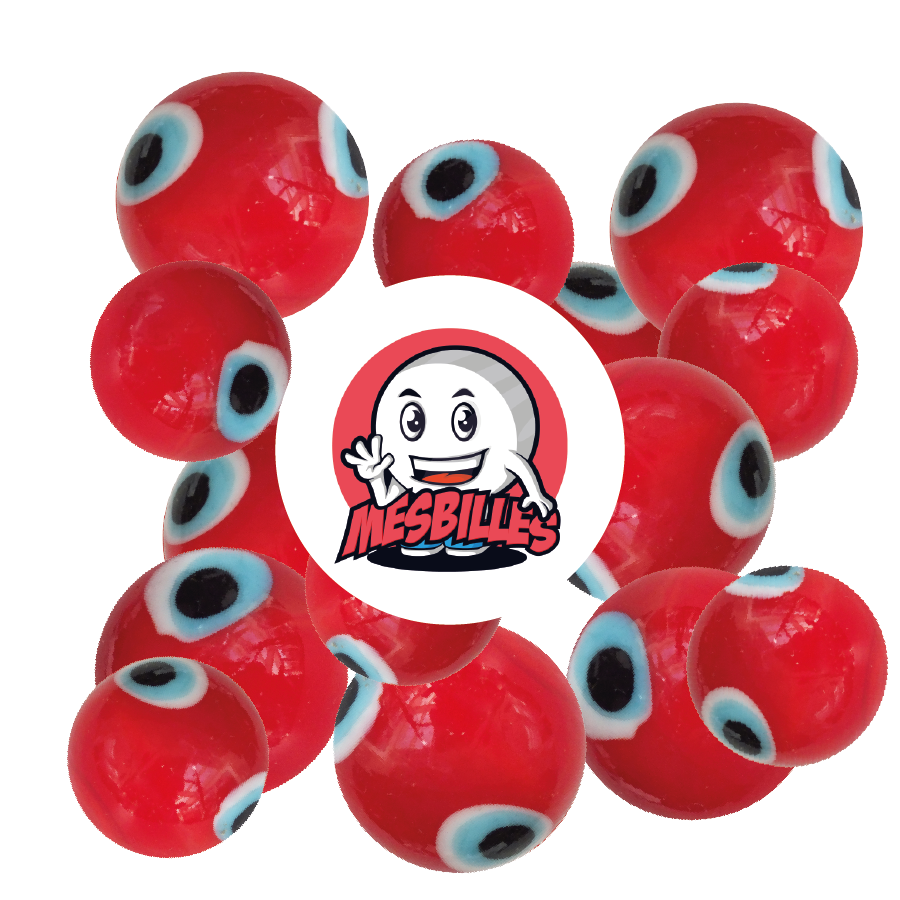 Su MieiBiglie potete scegliere le vostre biglie Collector Kim'Play una per una: ecco la biglia Biglia Collector Kim'Play Zombie 25 mm
