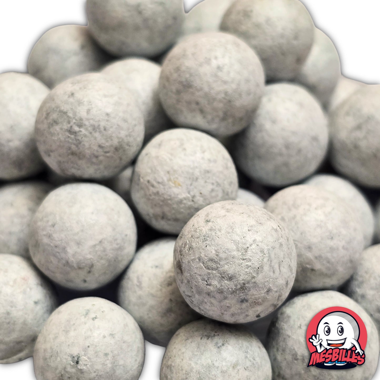 Billes en terre blanches 16 mm ; fabrication artisanale française avec teinte naturelle et finition authentique