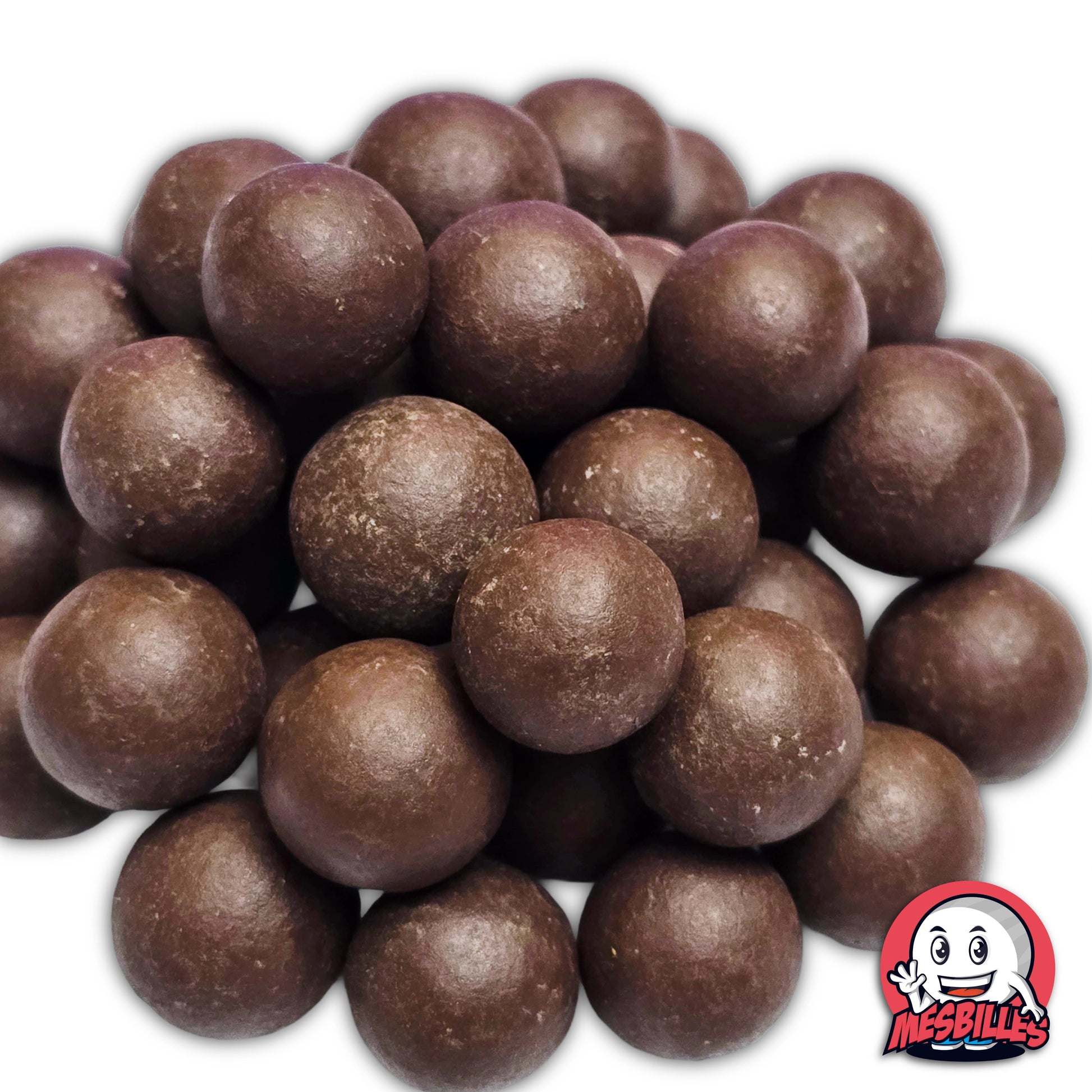Billes en terre marron 16 mm ; fabrication artisanale française avec teinte naturelle et finition authentique