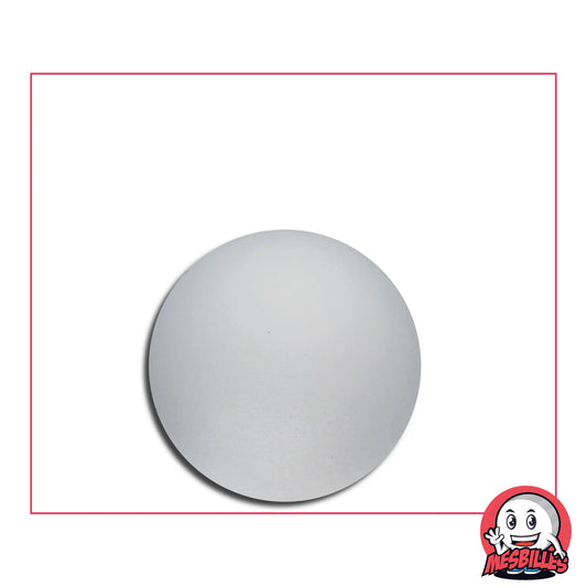 Bille Cristal Givrée 20 mm en verre de Bohême – petite bille blanche mate effet givré
