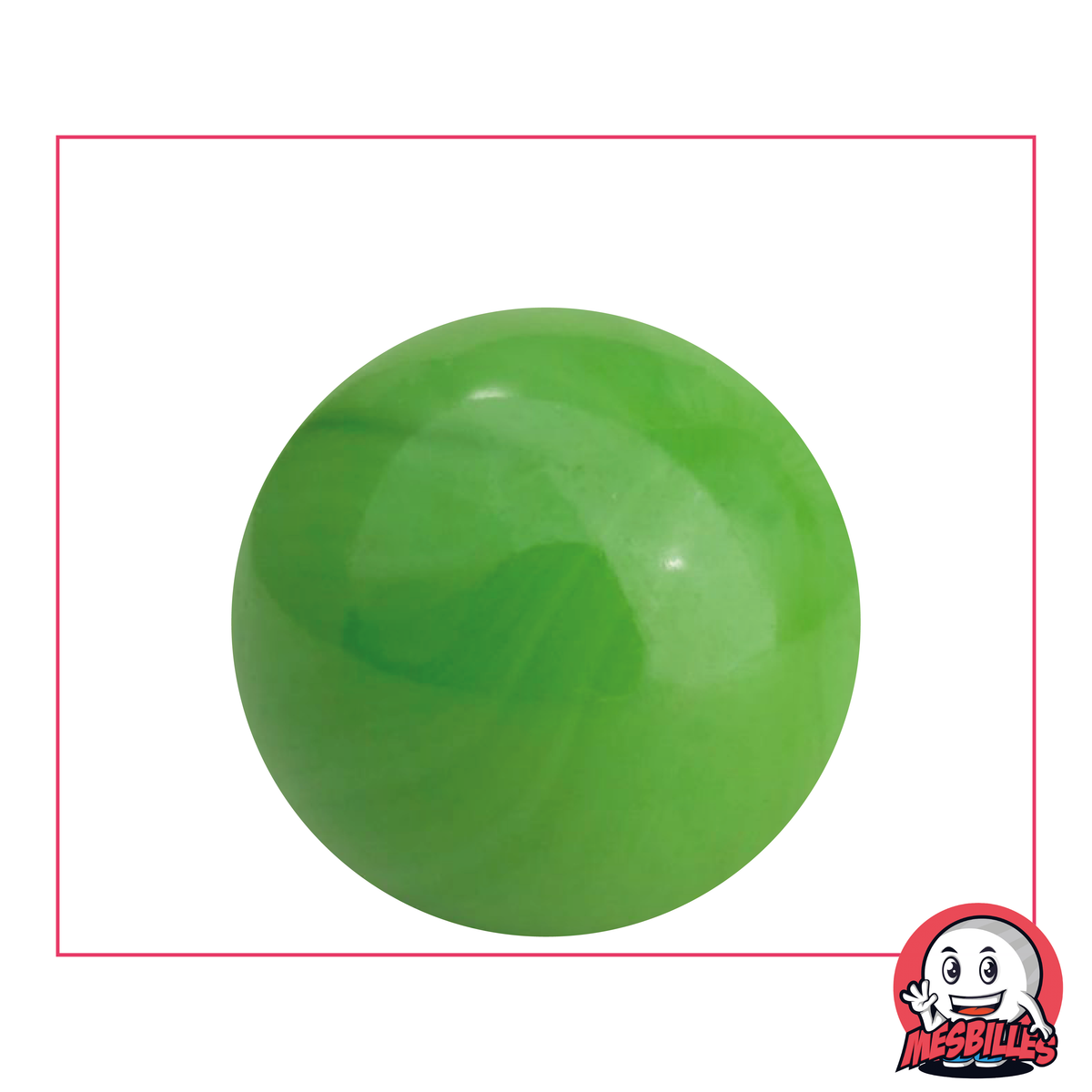 Biglia Perla Opaque Verde 35 mm Biglia in vetro | MieiBiglie - MieiBiglie