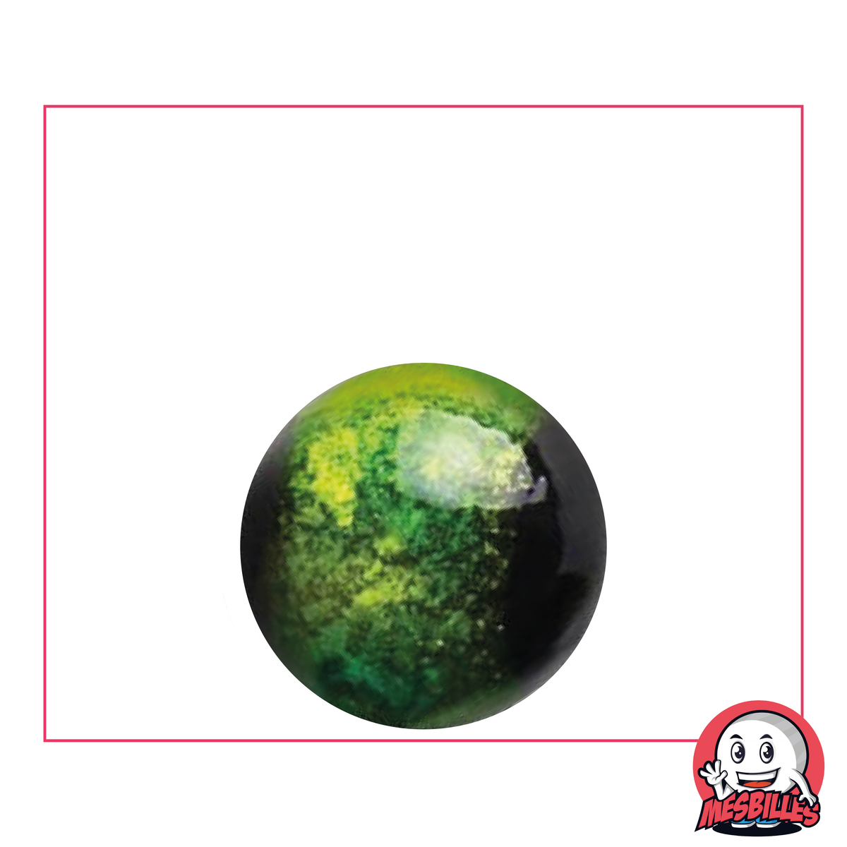 Biglia Art Machu Picchu 22 mm, colore nero con nastro dall'aspetto metallizzato con sfumature verdi