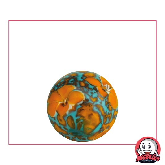 1 Biglia Arte Tappeto Floreale Arancione 22 mm