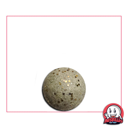 Bille en terre Gris avec paillettes de 10 mm.