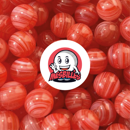 1 Biglia Lollipop Rossa a Righe 10 mm