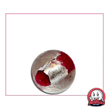 1 Bille Planète Rouge 16 mm KimPlay Collector, Une bille orbitale à l’énergie bien centrée au motif planète : un cœur visible, un mouvement maîtrisé