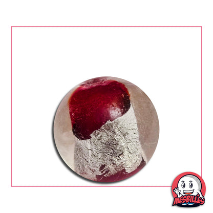 Bille Planète Rouge 25 mm KimPlay Collector, Une planète puissante au centre affirmé intensité maximale et contraste fort